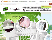 Tablet Screenshot of kingbin.net